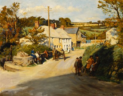 Un villaggio della Cornovaglia da Stanhope Alexander Forbes