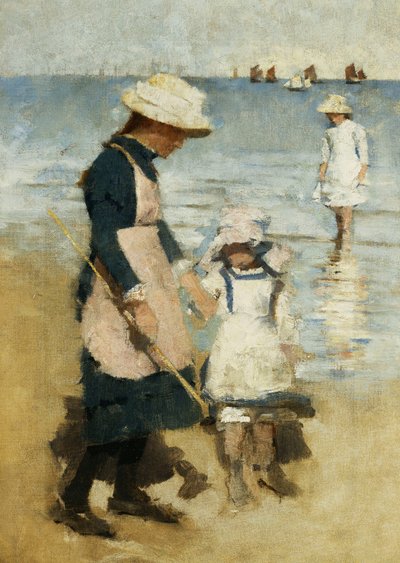Bambini sulla spiaggia (c.1891) da Stanhope Alexander Forbes