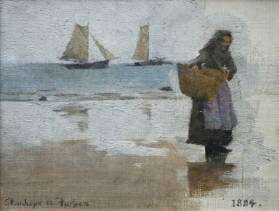 Pescatrice su una Spiaggia da Stanhope Alexander Forbes