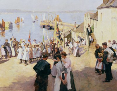 Giorno di festa a Newlyn da Stanhope Alexander Forbes