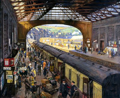 Il capolinea, stazione di Penzance, Cornovaglia da Stanhope Alexander Forbes