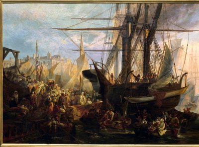 Imbarco di Abd El Kader (Abd El-Kader, politico e filosofo algerino) da Stanislas Gorin