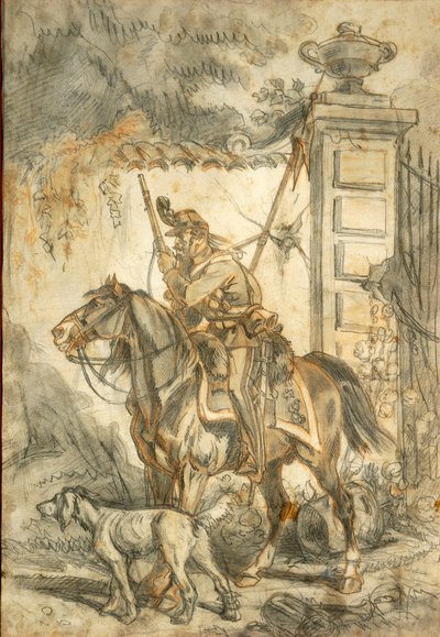 Lancieri in pattuglia, Illustrazione di Stanislao Grimaldi del Poggetto da Stanislas Grimaldi del Poggetto