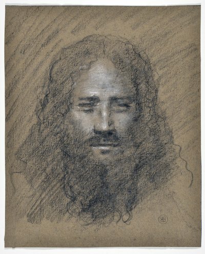 Testa di uomo barbuto da Stanislas Torrents y de Amat