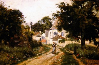 Lasciando il villaggio da Stanislas Victor Edouard Lepine