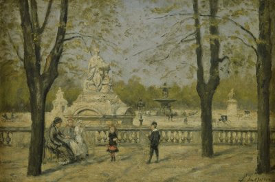 Place de la Concorde, vista dalla terrazza delle Tuileries, ca. 1880 da Stanislas Victor Edouard Lepine