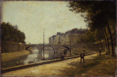 Ponte Saint-Michel, ca. 1880 da Stanislas Victor Edouard Lepine