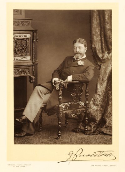 Sir Francesco Paolo Tosti (1847-1916), compositore di canzoni, ritratto fotografico da Stanislaus Walery
