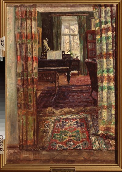 Interno con un pianoforte a coda da Stanislav Joulianovitch Joukovski