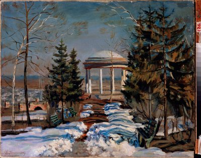 Paesaggio con un chiosco da Stanislav Joulianovitch Joukovski