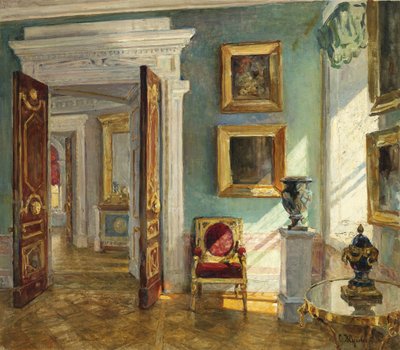 Interno della Galleria dei quadri, Pavlovsk da Stanislav Julianovic Zukovskij