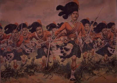 Carica del Black Watch, c.1900 da Stanley L. (after) Wood