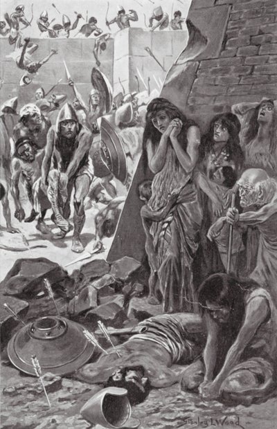 Tiro assediata da Nabucodonosor di Babilonia da Stanley L. (after) Wood