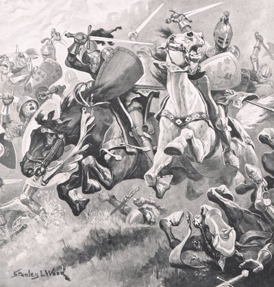 Battaglia di Shrewsbury, 21 luglio 1403, illustrazione da 