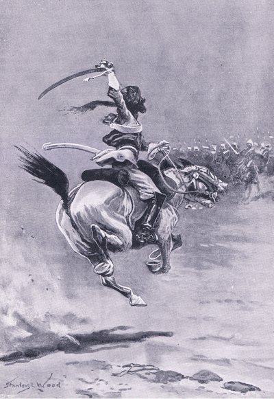 Delhi: Gli assedianti erano costantemente attaccati, luglio 1857, illustrazione da British Battles on Land and Sea, 1915 da Stanley L. Wood