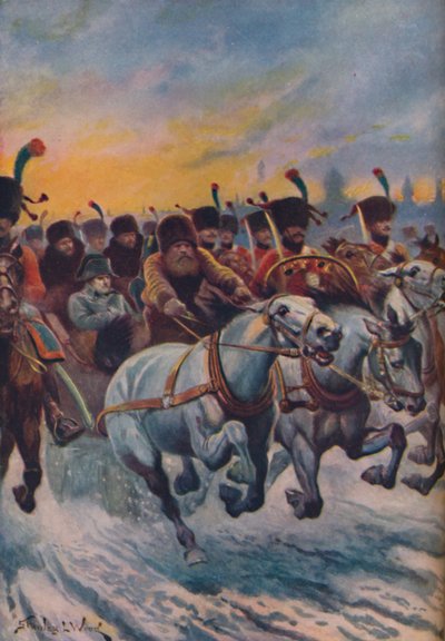 Napoleone nella ritirata da Mosca, c1925 da Stanley Llewellyn Wood