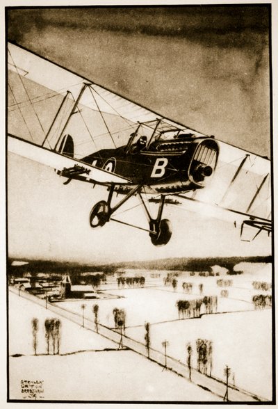 La R.A.F. aiuta a rompere lo sciopero dei trasporti da Stanley Orton Bradshaw