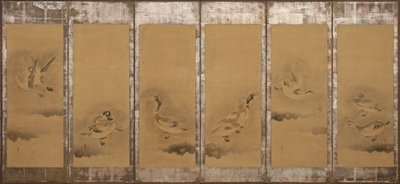 Oche selvatiche, periodo Momoyama o Edo, 1568-1640 da Sôtatsu