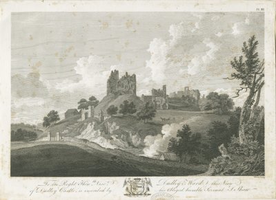 Castello di Dudley - La Torre: incisione, nd [1762-1802] da Stebbing Shaw