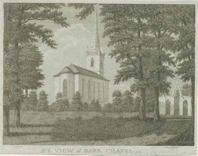 Cappella di Great Barr (incisione) da Stebbing Shaw