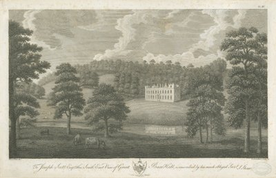 Great Barr Hall (incisione, 1762-1802) da Stebbing Shaw