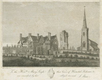 Hamstall Ridware - Chiesa e Manor House da Stebbing Shaw