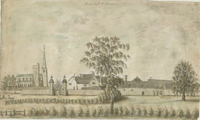 Hamstall Ridware - Chiesa e Manor House da Stebbing Shaw