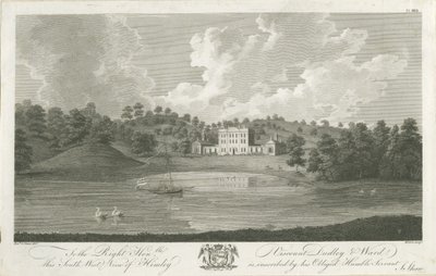 Himley Hall: incisione, nd [1762-1798] da Stebbing Shaw