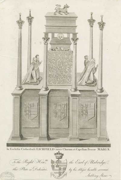 Cattedrale di Lichfield - Tomba di William Paget da Stebbing Shaw