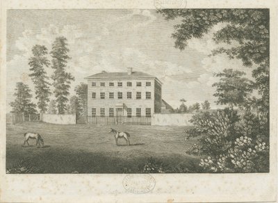 Little Onn Hall: incisione a linee, nd [1762-1802] da Stebbing Shaw