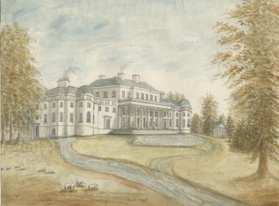 Shugborough Hall: acquerello, nd [c 1800] da Stebbing Shaw
