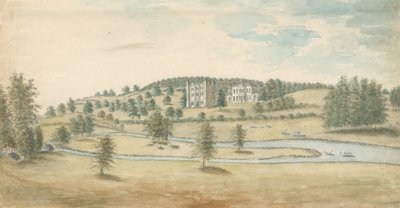 Tixall Hall e Gatehouse da Stebbing Shaw