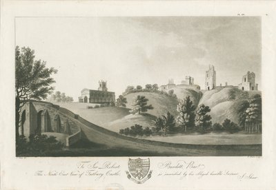 Castello di Tutbury - Vista Nord Est da Stebbing Shaw