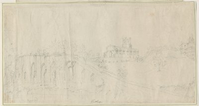 Chiesa e Castello di Tutbury - Vista Nord-Est da Stebbing Shaw