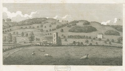 Wolseley - Chiesa di Colwich e Oakedge House da Stebbing Shaw