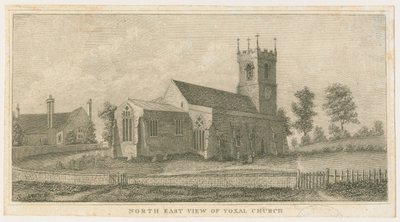 Chiesa di Yoxall: incisione da Stebbing Shaw