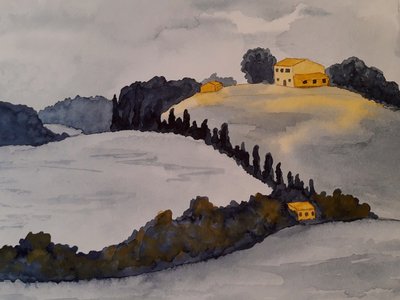 Toscana in Due Colori da Steegs Art Karin