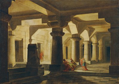 Tempio di notte (Giuseppe in prigione, interpretando i sogni) da Stefan Dolliner