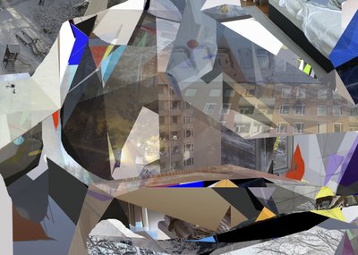 Geometria urbana astratta da Stefan Fransson