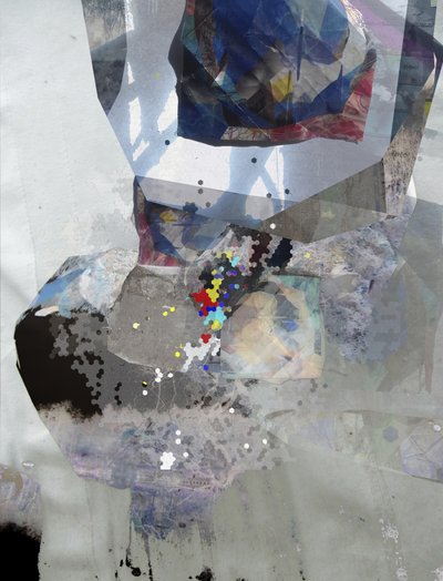 Collage astratto moderno da Stefan Fransson
