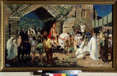 Alessandro Magno visita Gerusalemme da Stefan Vladislavovich Bakalowicz