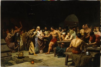 I gladiatori prima della loro entrata nell