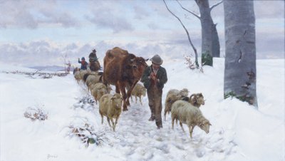 Ritorno dal mercato dopo la nevicata da Stefano Bruzzi