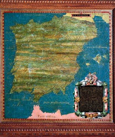 Mappa di Spagna e Portogallo da Stefano Buonsignori