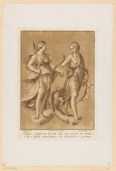 Diana e Callisto (affreschi della Loggia di Galatea nella Villa Farnesina a Roma) da Stefano Mulinari