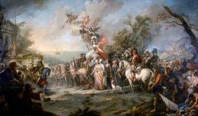 Allegoria della vittoria di Caterina la Grande sui Turchi e Tartari, 1772 da Stefano Torelli