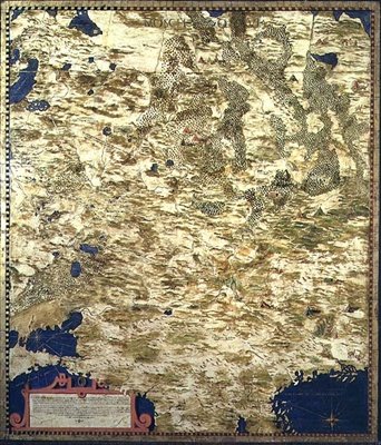 Mappa della Russia del XVI secolo, dalla 