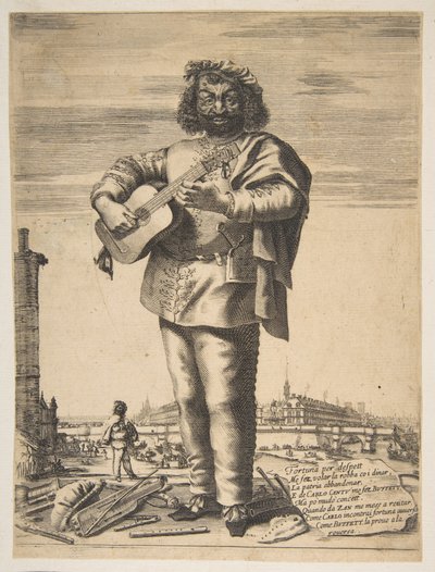 Carlo Cantu detto Buffetto, 1646. Creatori: Stefano della Bella, Jean Couvay da Stefano della Bella, Jean Couvay