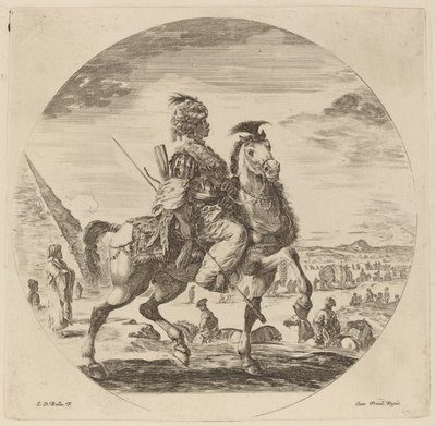 Un cavaliere nero da Stefano della Bella