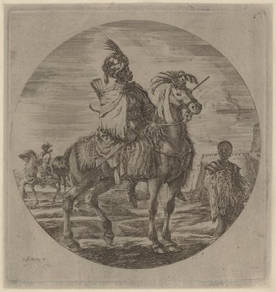 Un cavaliere nero da Stefano della Bella